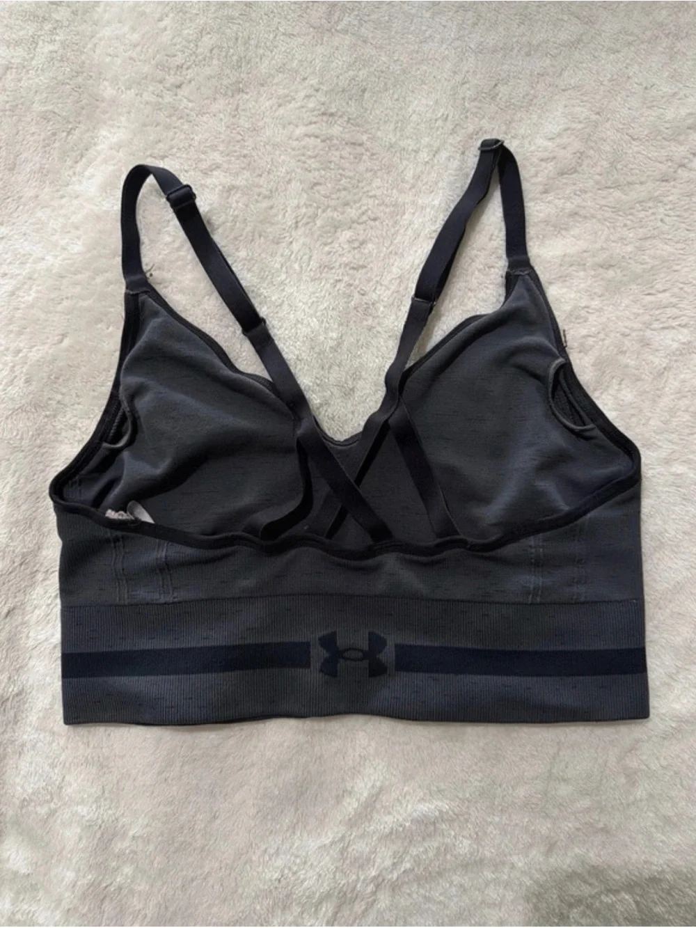Under Armour Black Seamless Logo Sports Bralette